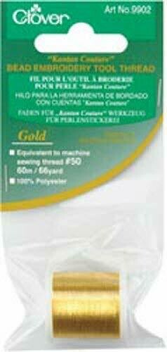BEAD EMBROIDERY TOOL THREAD GOLD (66 YD) | Clover