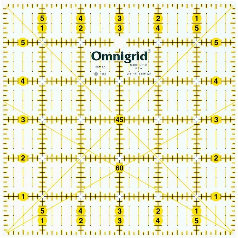 6&quot; x 6&quot; QUILTER&#39;S RULER | Omnigrid