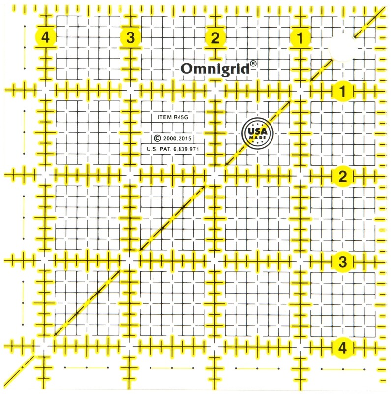 4 1/2&quot; x 4 1/2&quot; QUILTER&#39;S RULER | Omnigrid