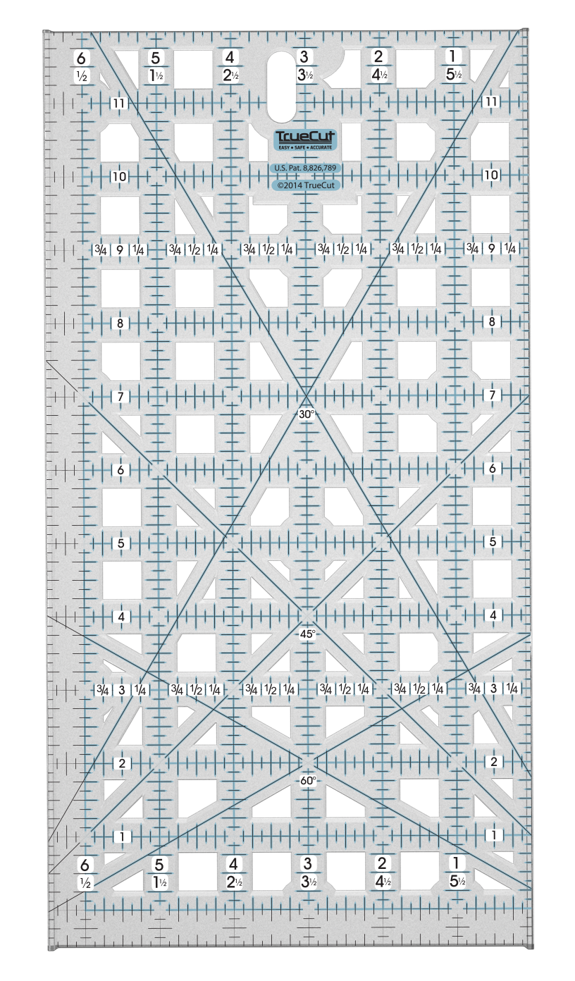 6 1/2&quot; x 12 1/2&quot; QUILTER&#39;S RULER | True Cut
