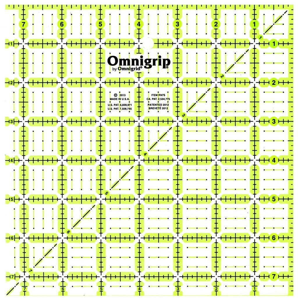 7 1/2&quot; x 7 1/2&quot; QUILTER&#39;S RULER | Omnigrid