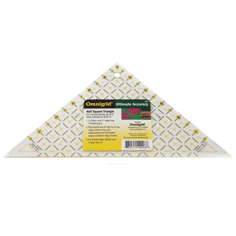 6&quot; HALF SQUARE QUILTER&#39;S RULER | Omnigrid