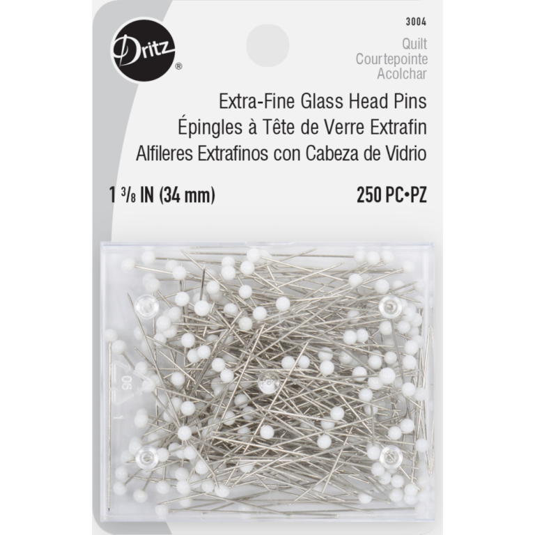 EXTRA-FINE GLASS HEAD PINS 1 3/8&quot; (250 PC) | Dritz