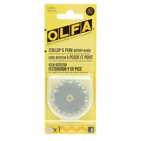 SCALLOPED CIRCULAR ROTARY BLADE (45 MM) | Olfa