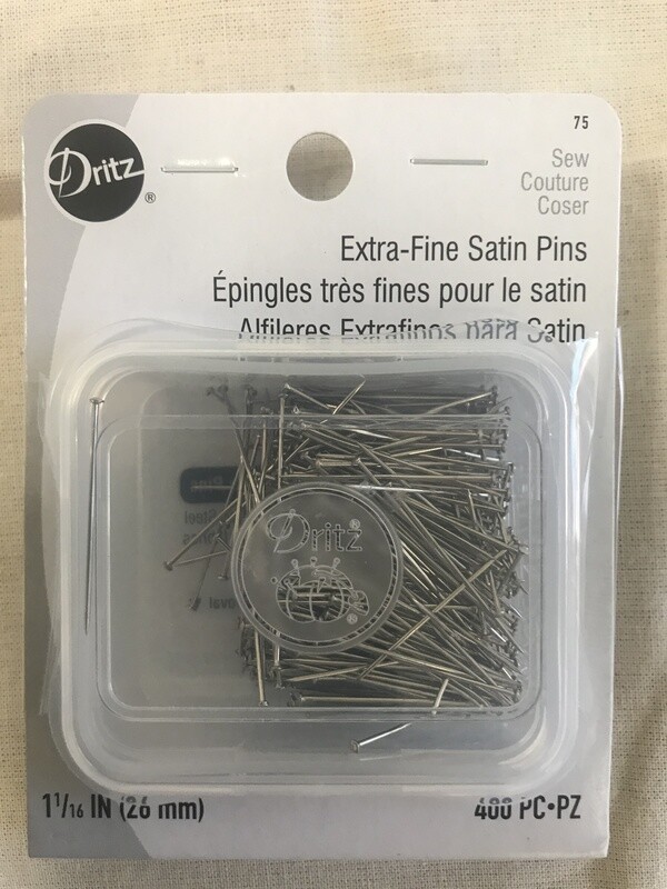 EXTRA-FINE SATIN PINS 1/16&quot; (400 PC) | Dritz