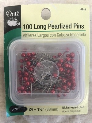 LONG PEARLIZED PINS 1 1/2" (100 PC) | Dritz