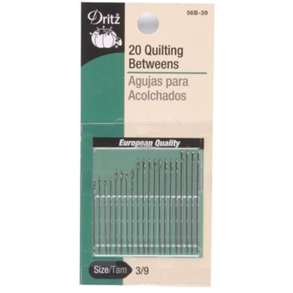 QUILITING BETWEENS NEEDLES (SIZE 3/9, 20 PCS) | Dritz