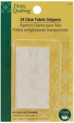 CLEAR FABRIC GRIPPERS (24 PC) | Dritz