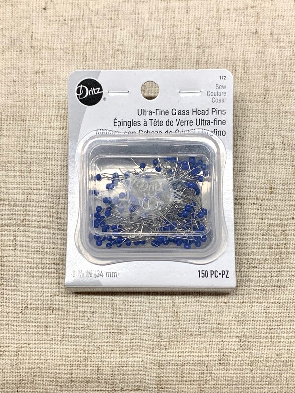 ULTRA FINE GLASS HEAD PINS (150 PCS) 1 3/8" | Dritz