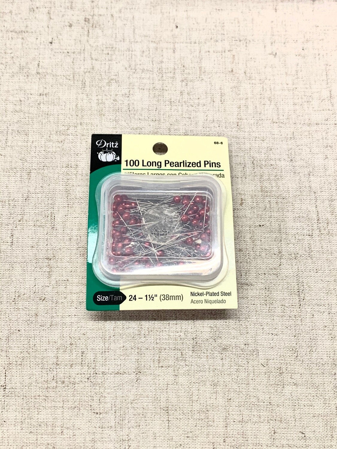 LONG PEARLIZED PINS (100 PC) 24 - 1/2&quot; | Dritz