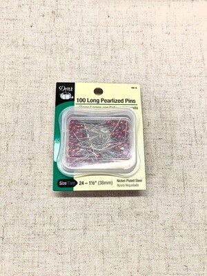 LONG PEARLIZED PINS (100 PC) 24 - 1/2" | Dritz