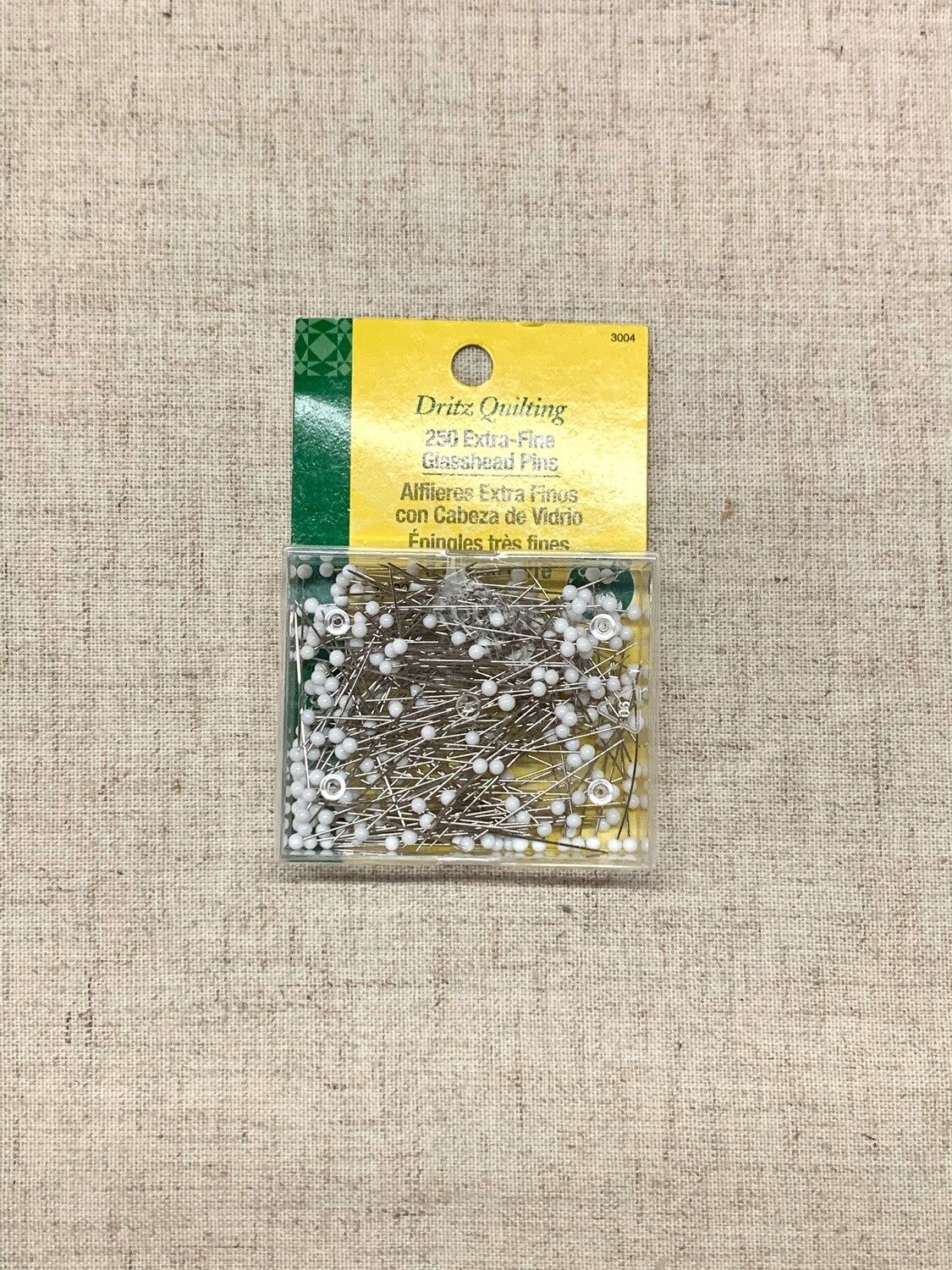 EXTRA FINE GLASS HEAD PINS (250 PC) 1 3/8&quot; | Dritz
