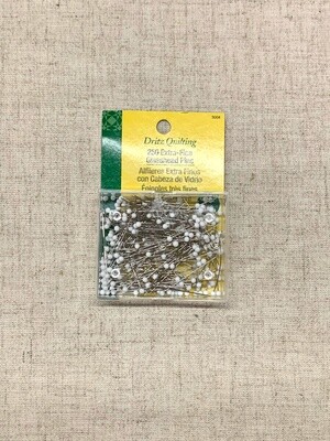 EXTRA FINE GLASS HEAD PINS (250 PC) 1 3/8" | Dritz