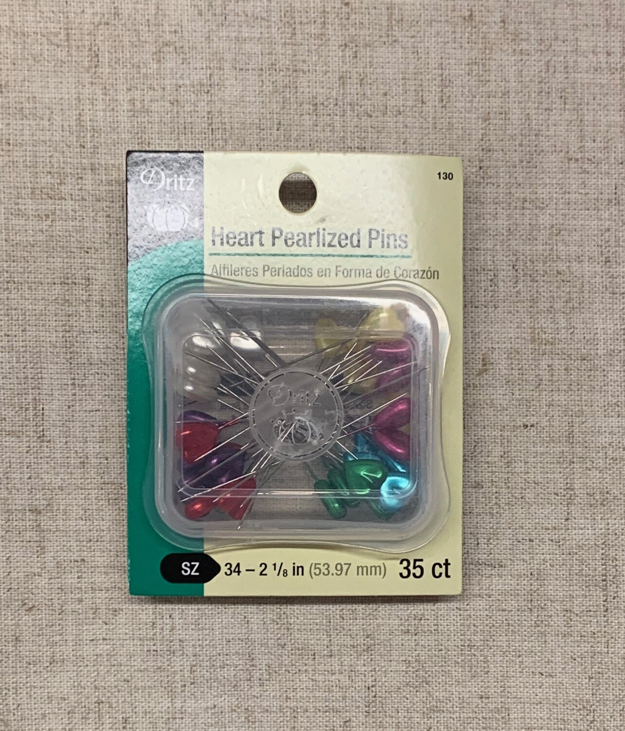 HEART PEARLIZED PINS (35 PC) 34 - 2 1/8&quot; | Dritz