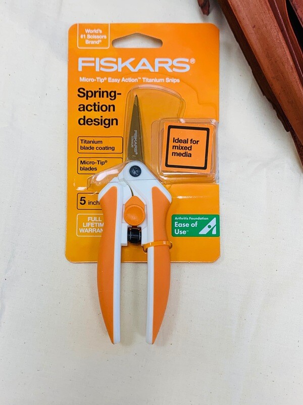 MICRO-TIP EASY ACTION TITANIUM SNIPS SCISSORS (5&quot;) | Fiskars