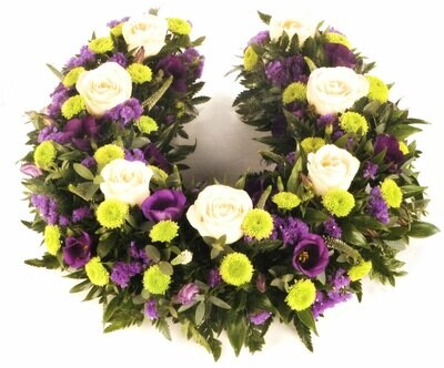 Purple and Lime Horseshoe