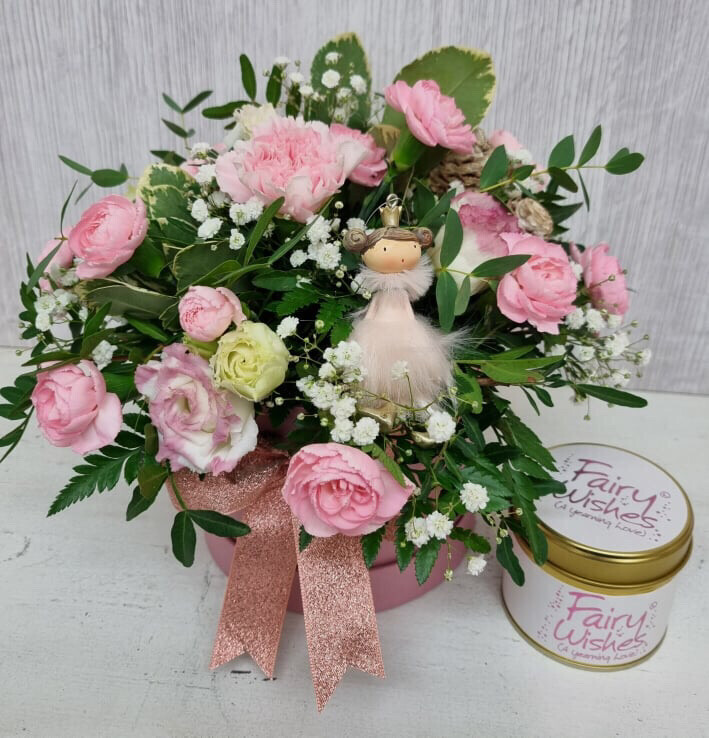 Sugar Plum Fairy Hat Box & Candle 