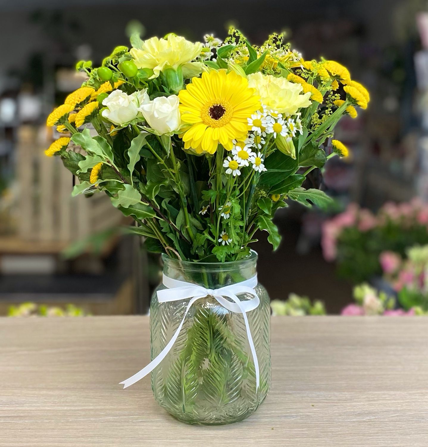 Get Well Soon Flowers Candle And Card