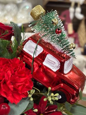 Driving Home For Christmas Festive Red