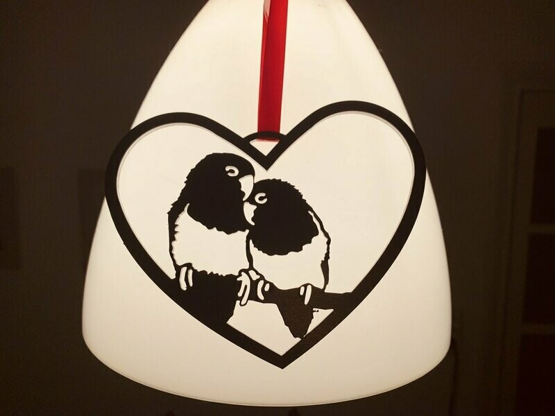 Drie Birdwise lovebirds hangers Drie Birdwise lovebirds hangers