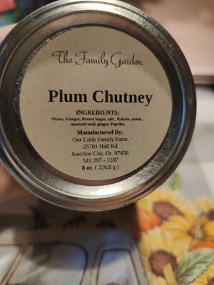 The Family Garden Plum Chutney