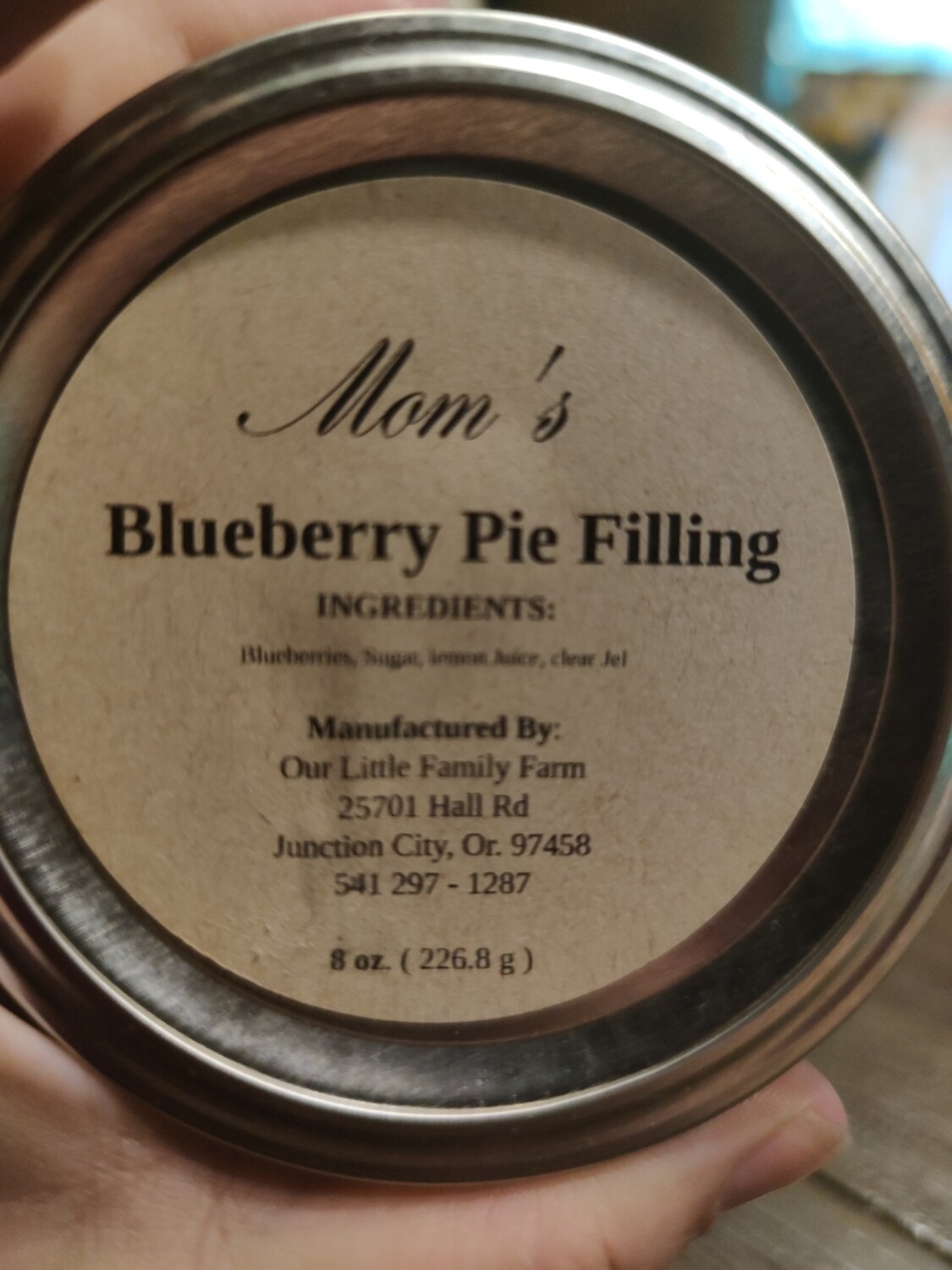 Mom's Blueberry Pie Filling