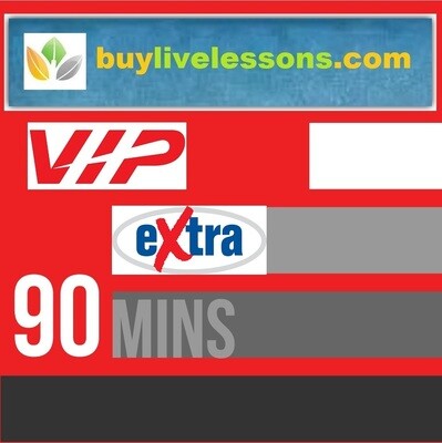 BUY EXTRA GENERAL LIVE LESSONS FOR 90 MINUTES EACH