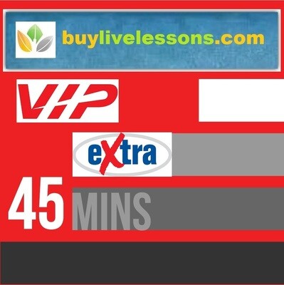 BUY EXTRA GENERAL LIVE LESSONS FOR 45 MINUTES EACH