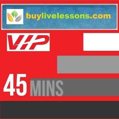 BUY VIP SPECIALIZED LIVE LESSONS FOR 45 MINUTES EACH