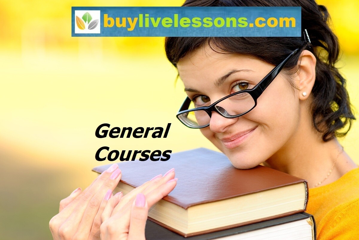 BUY 50 GENERAL LIVE LESSONS FOR 90 MINUTES EACH.