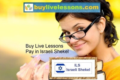 Buy Live Online Lessons - Pay in Israeli Shekel (NIS)