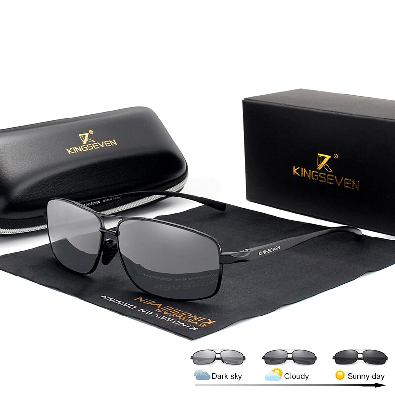 Photochromic Polarized Men&#39;s Sunglasses For Day/Night Vision