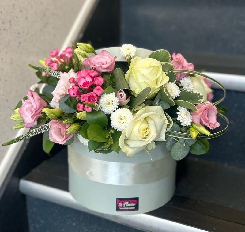 Luxury  floral Hat box
