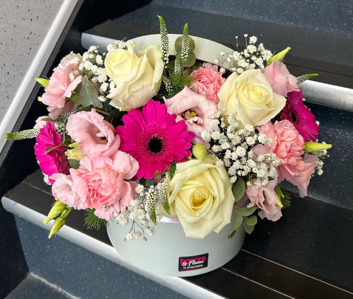 Floral Hat box Arrangement  (Large size)