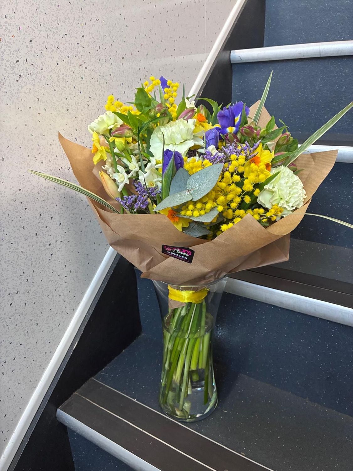 Seasonal Spring Hand-tied in Vase