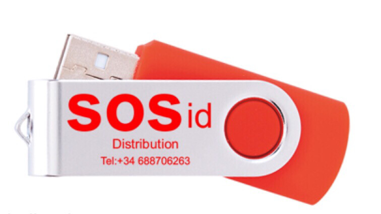 USB Medical SOSid Alert Keyfob