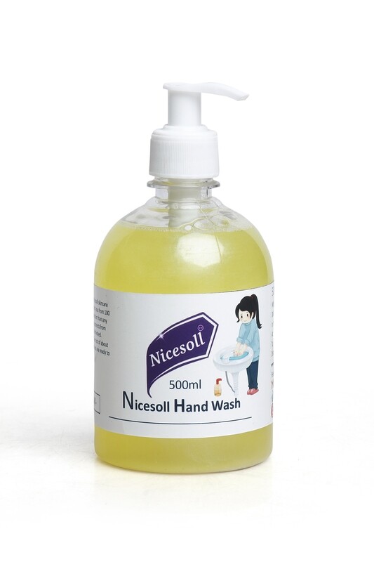 Nicesoll Hand Wash 500 ml - Sanitization Working are both using is 100 &amp; 10% using best quality