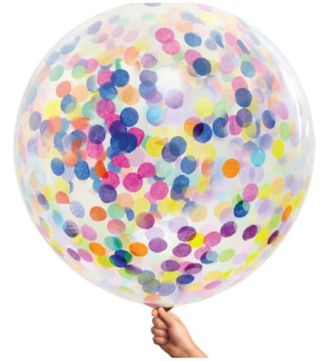 80 cm Confetti Helium Balloon Multi Color