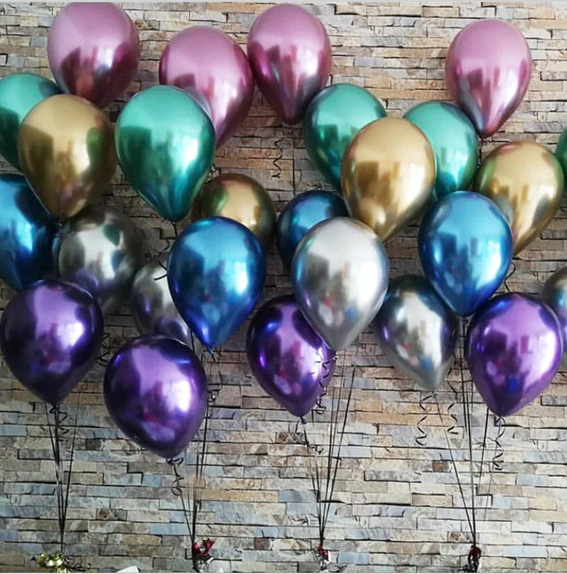Chrome Latex Balloon Bouquet