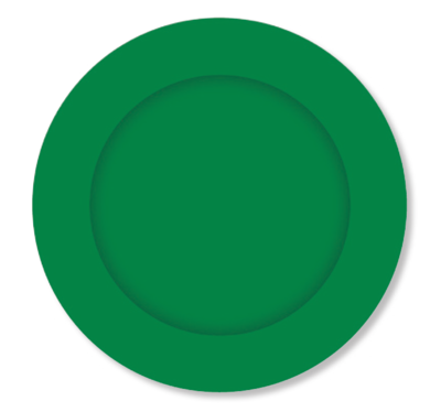 8pk Green Paper Plates 23 cm