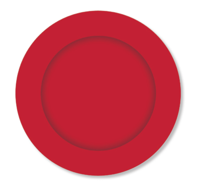 8pk Red Paper Plates 23 cm