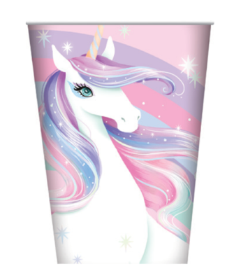 8pk Unicorn Paper Cups