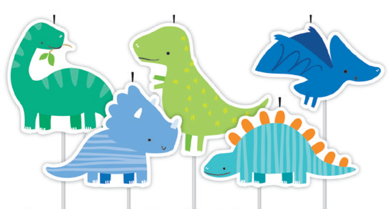 5 Pick Dinosaurs Cake Birthday Candles