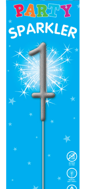 Numbered Party Sparklers 1