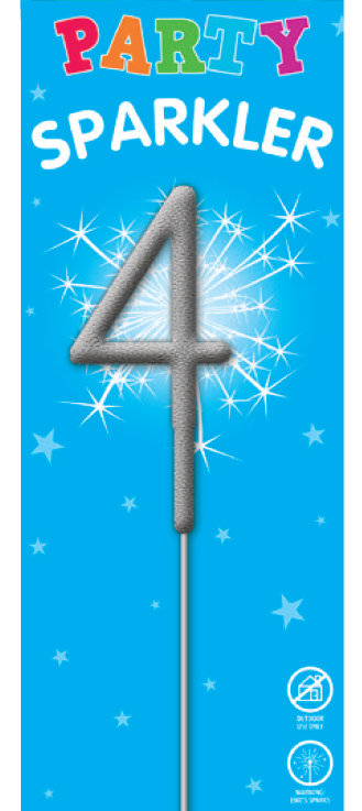 Numbered Party Sparklers 4