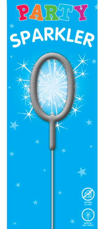 Numbered Party Sparklers 0