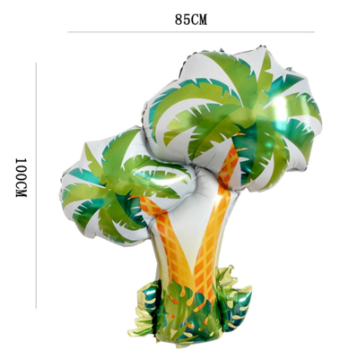 Hawaii Party Theme Coconut Tree Foil Balloon *Helium Filled with Weight*