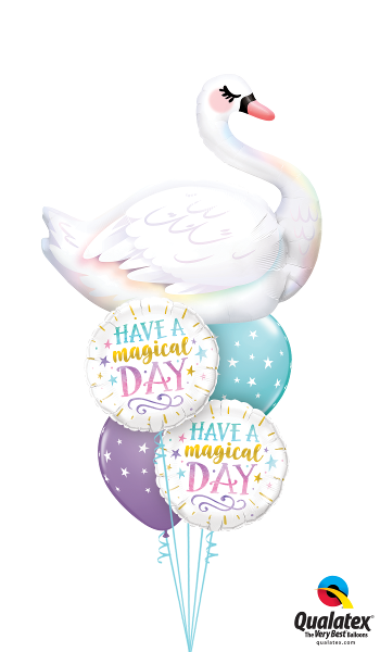 Majestic and Magical Graceful Swan Balloon Bouquet
