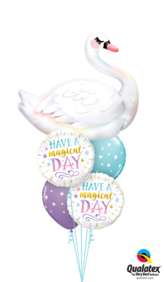 Majestic and Magical Graceful Swan Balloon Bouquet