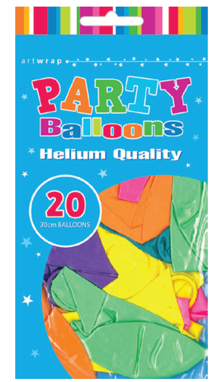 20pk 30 cm  Assorted Pearl Latex Balloon
